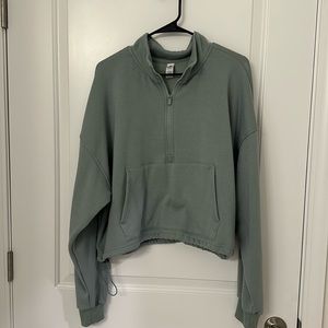 green half zip